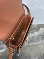 Celine Classic Monogram Saddle Bag – Iconic Double C Pattern, Vintage-Inspired Silhouette, Designer Crossbody with Gold-Tone Clasp - 图片 2