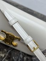Celine Classic Box Clutch – Iconic Double C Clasp, Smooth Leather, Designer Mini Bag with Adjustable Strap - 图片 4