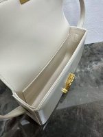 Celine Classic Box Clutch – Iconic Double C Clasp, Smooth Leather, Designer Mini Bag with Adjustable Strap - 图片 3