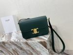 Celine Classic Box Clutch – Iconic Double C Clasp, Smooth Leather, Designer Mini Bag with Adjustable Strap