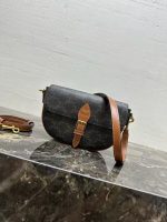 Celine Classic Monogram Belt Bag – Iconic Double C Pattern, Vintage-Inspired Silhouette, Designer Crossbody with Buckle Closure