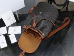 Celine Classic Monogram Backpack – Iconic Double C Pattern, Durable Canvas, Designer Everyday Backpack with Adjustable Straps - 图片 5