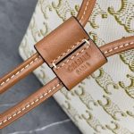 Celine Classic Monogram Drawstring Bucket Bag – Iconic Double C Pattern, Canvas Construction, Designer Crossbody with Adjustable Strap - 图片 5