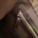 Fendi-Style Zucca Tote Bag – Iconic FF Monogram Print, Metal Buckle Closure, Premium Canvas with Leather Trim - 图片 6