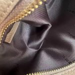 Fendi-Style Striped Tote Bag – Navy & Light Gray Vertical Stripes, Premium Canvas with Leather Handles, Perfect for Summer & Everyday Use - 图片 2