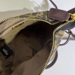 Fendi-Style Mini Camera Bag – Iconic Zucca FF Monogram Print, Brown Leather Trim, Gold-Tone Lock Clasp with Adjustable Strap - 图片 3