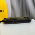 Fendi-Style Mini Camera Bag – Iconic Zucca FF Monogram Print, Brown Leather Trim, Gold-Tone Lock Clasp with Adjustable Strap - 图片 2