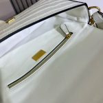 Fendi-Style Mini Bag – White Crocodile-Embossed Leather, Gold-Tone FF Lock Clasp, Top Handle & Adjustable Shoulder Strap - 图片 8